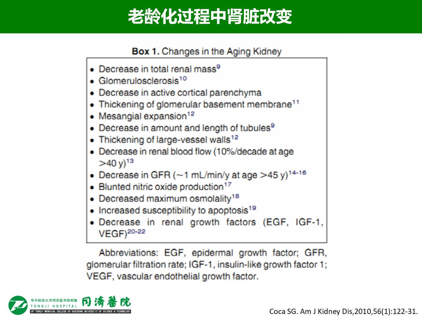 老年急性肾损伤的发病率和危险因素