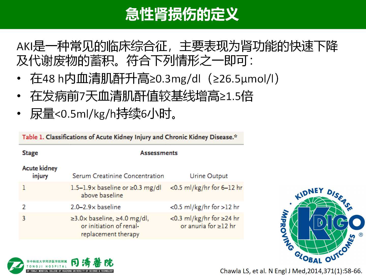 老年急性肾损伤的发病率和危险因素