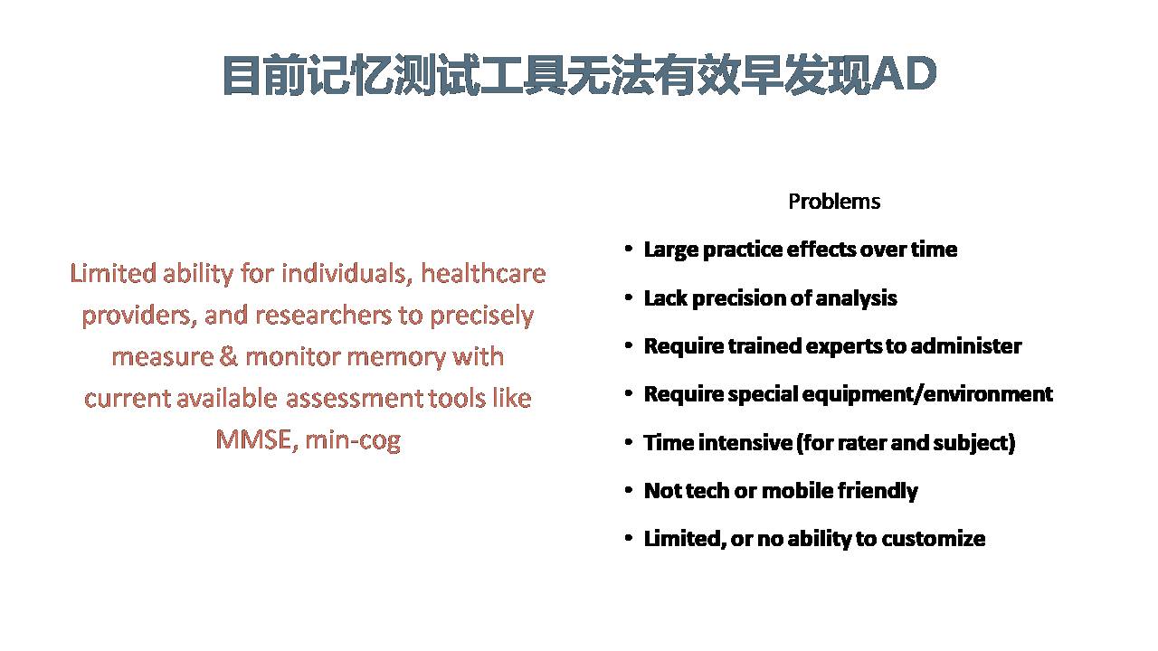 美国阿尔茨海默病研究现状与MemTrax应用