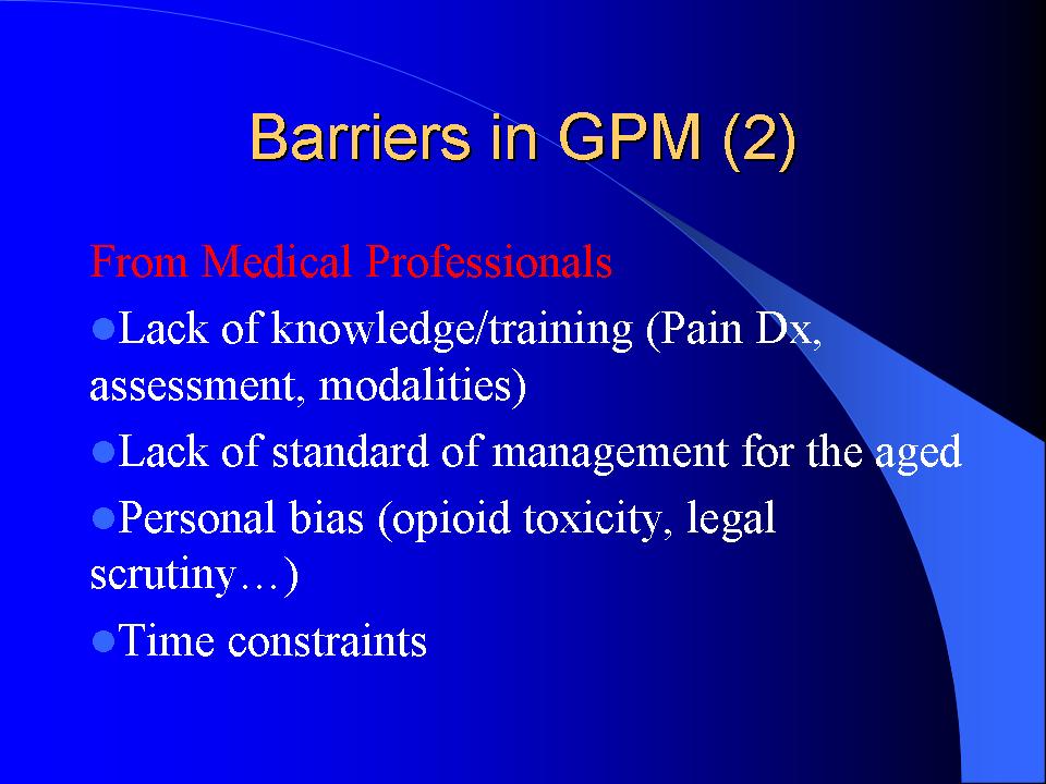 Modern Pain Medicine in Geriatrics