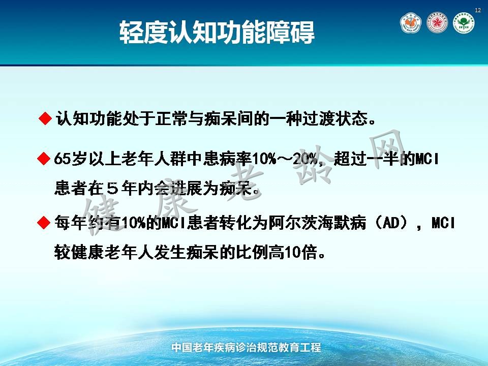 老年人认知障碍诊治规范