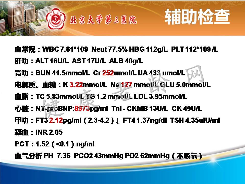 高龄横纹肌溶解并多脏器功能衰竭一例