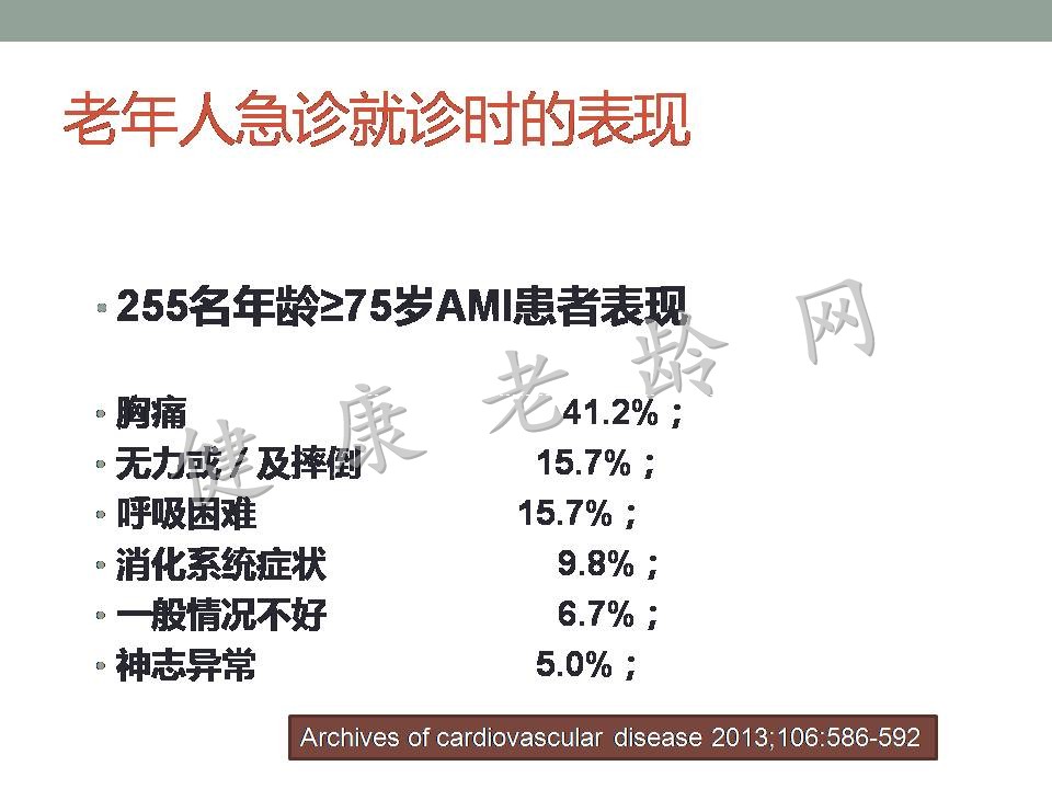 老年人急性心肌梗死并发症的诊治