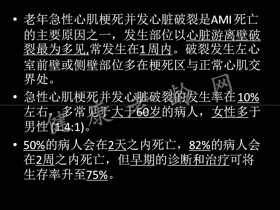 急性心肌梗后心脏破裂